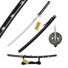 Épée Katana en bois LE DERNIER SAMOURAÏ avec fourreau et support 103 cm JT10319