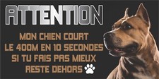 Plaque Attention au chien