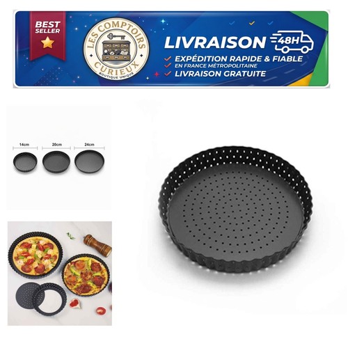 Plaque pizza perforée 20 - plaque, à
