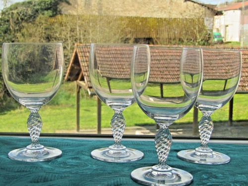 Crystal water glasses - 4,