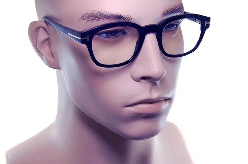 Tom ford bleu bloc lunettes - tom,