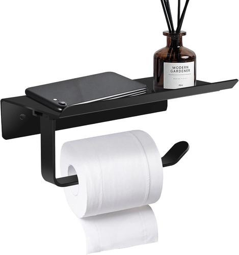 Porte papier toilette noir - papier,