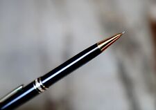 STYLO PORTE-MINES MONTBLANC MEISTERSTÜCK EN RESINE NOIRE & PL. OR 18 CARATS