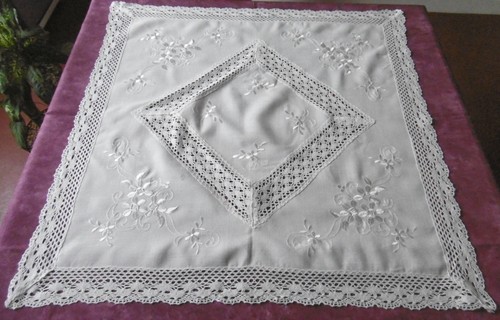 Nappe entourée dentelle - nappe, de