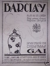 ADVERTISEMENT BARCLAY BURNS PERFUMES ANTISEPTIC LADIES BAGS ENGLISH ITEMS