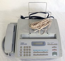 Brother Intellifax 600 Fax Machine + 6 Rolls Thermal Fax Paper EUC