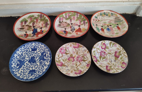 Sous tasses porcelaine - 6, en