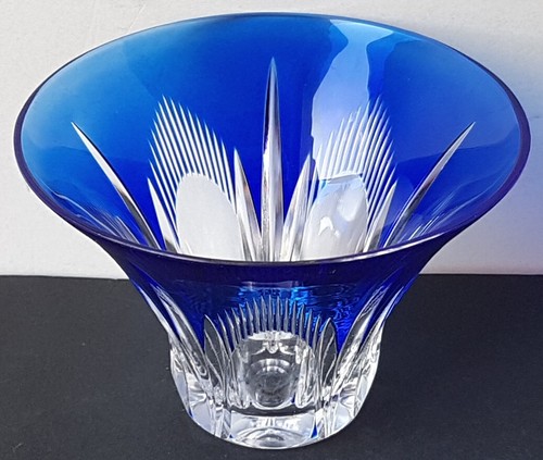 Cristal vase verre émail - verre,