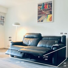 Canapé Home Salon en cuir 2-3