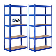 AREBOS 2x Étagère Charge Lourde Rangement Objets Lourds Rayonnage pour charges