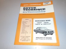 MERCEDES-BENZ 200D, 220D, 240D & 3.0 REVUE TECHNIQUE AUTOMOBILE (FRENCH TEXT)