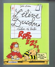 L'ELEVE DUCOBU  Zidrou / Godi   CAHIER DE TEXTES  LE LOMBARD 1999  Parfait état