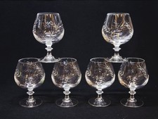 6 Verres À Cognac En Cristal