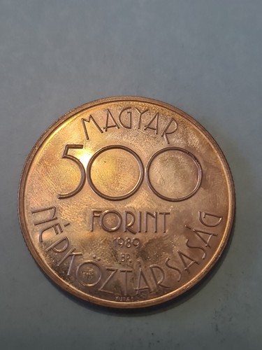 Hongrie argent 500 forint - forint, 1989