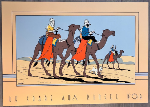 Herge serigraphie tintin le - herge,