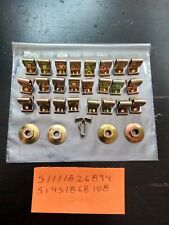 BMW E21-E12-E24 bumper rubber strip clips-nuts Euro NEW 51111826894 51451868108