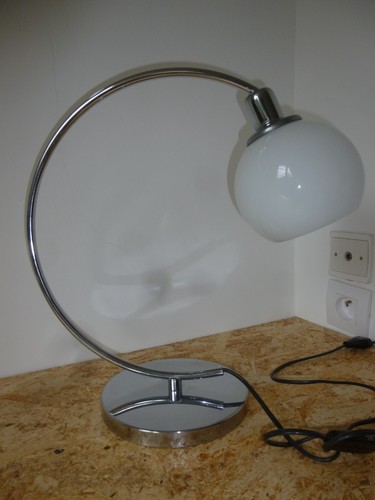 Lampe design métal chromé - lampe,