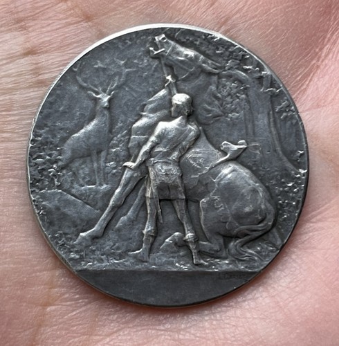 Jeton argent saint hubert - en,