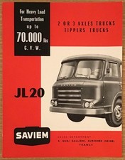 RENAULT JL20 Saviem Commercial Vehicle Brochure #64.658 Undated
