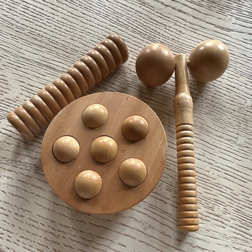 Lot massage manuel bois - ,