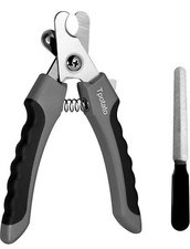 Tpotato Pet Grooming Stainless Steel Pet Nail Trimmer & File (6") - Dog & Cat