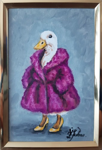 Peinture huile lady - peinture, à