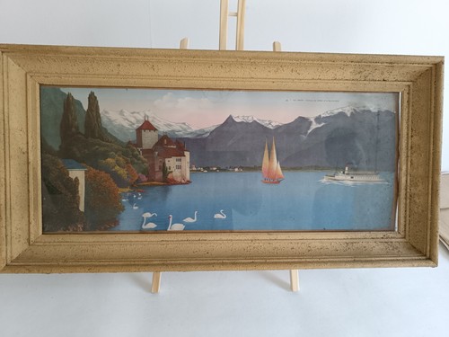 Grand tableau ancien estampe - tableau, /
