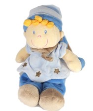 Doudou garçon lutin bleu gris