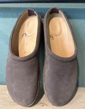 Haflinger Men Leather Clog Phillip Mocha Slip Resistance Sole