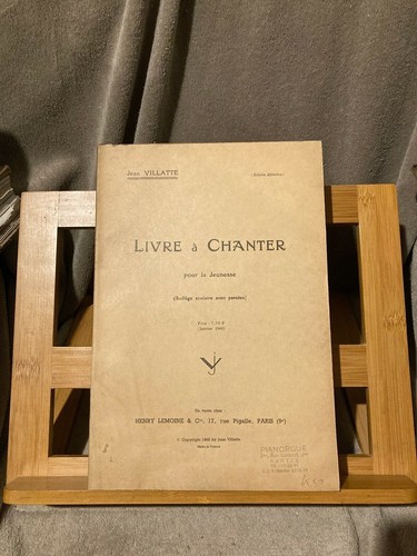 Villatte livre a chanter - j.,