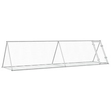 Cage à lapin argenté 400 x 105 x 91 cm acier galvanisé Argent Helloshop26 02_00