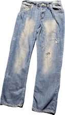 DSQUARED Men's Blue Distressed