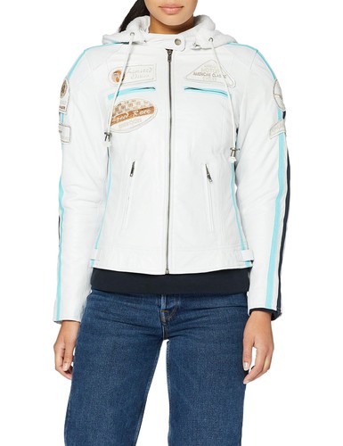 Veste moto femme blanche - , ur