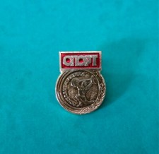 USSR Original Pinback Weightlifting Soviet Vintage Brooch Russia Weightlifting.