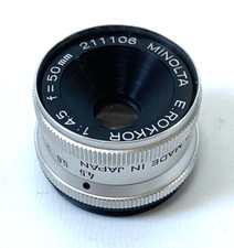 OBJECTIF MINOLTA E ROKKOR 4.5