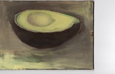 Avocat, peinture à l'huile