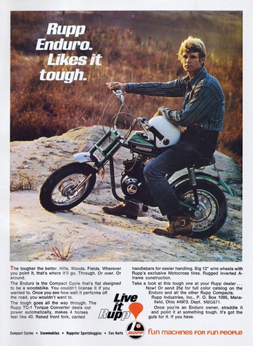 Rupp enduro vintage mini bike - rupp,