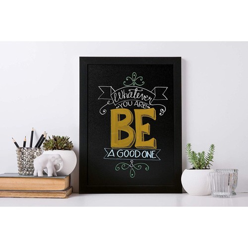 Tableau ardoise noire woody - noire,