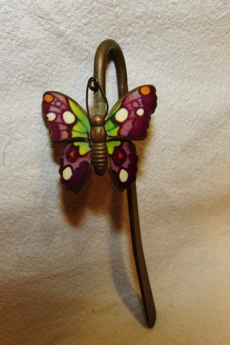Papillon emaille pique - papillon,