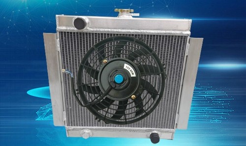Row aluminum radiator fan - row,