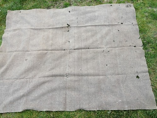 Couverture laine grise - couverture, en