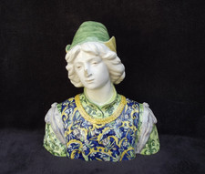 ancien buste en faience