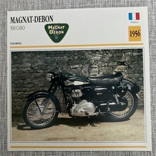 Magnat Debon 500 C4SO Touring 1956 France Edito Service Atlas Motorcycle Card