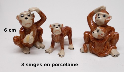 Lot trois singes en - lot, de