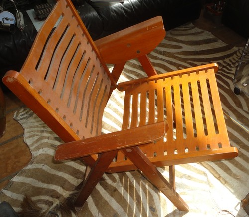 Fauteuil rex pliant bois - fauteuil,