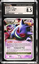 CGC 8.5 Gengar LV.X 97/99 Holo Arceus Pokémon Card