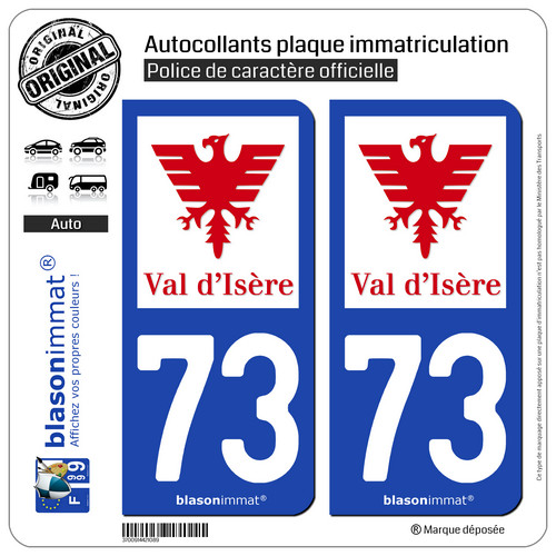 Stickers autocollant plaque - 2,