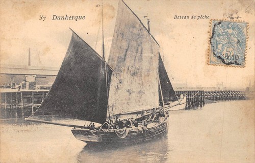 Cpa dunkerque bateau de - 59,