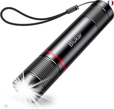 Blukar Lampe Torche LED Rechargeable, 2000LM Lampe de Poche LED Ultra Puissante