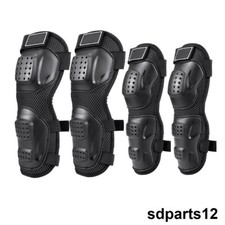 2 Genouillères et 2 Coudières de Moto Quad Scooter Vélo Protection Chocs Confort